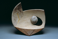 Ball On White Plain, 1997, 20"x20"x5"