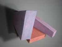 Two Purple Walls, 2004, 16"x16"x13", Ceramic