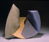Half Way Behind, 1999, 18"x20"x6", Ceramic