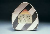 Field Of Anchors, 1995, 16"x18"x6", Ceramic