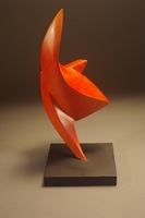 Kite, 2011, 8"x6"x12", Painted Forged Steel