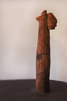 Esophagus, 1990, 75"x18"x18", Ceramic
