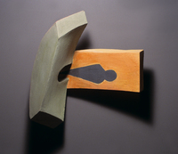 Orange Tunnel Light, 2002, 21"x22"x10", Ceramic