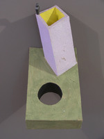 Circle Or Square?, 2005,12"x8"x14", Ceramic
