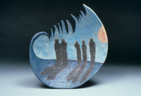 It Happened On The Beach One Day, 1995, 20"x20"x6", Ceramic