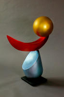 Anytime Now, 2026, 2"x10"x26", Painted Formed Steel