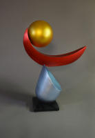 Anytime Now, 2026, 21"x10"x26", Painted Formed Steel