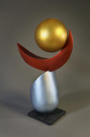 Anytime Now, 2026, 21"x10"x26", Painted Formed Steel